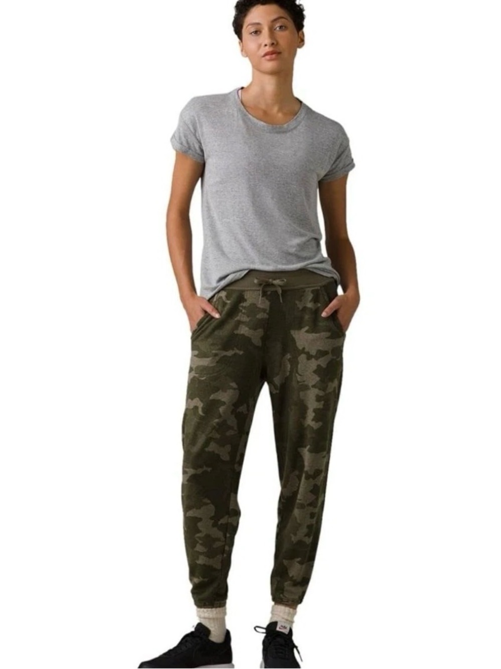Prana Cozy Up Ankle Pant in Sage Camo